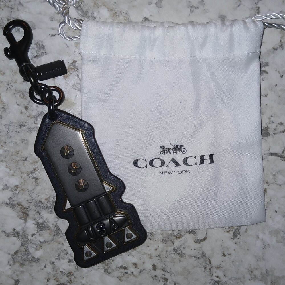 COACH NASA Metallic Rocket Bag Charm